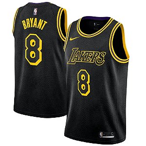 Camisa de Basquete Los Angeles Lakers Black Mamba Kobe Bryant 8