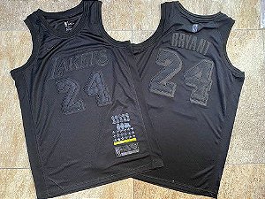 Camisa de Basquete Los Angeles Lakers MVP Black Authentic Edition - 23 James, 24 Bryant