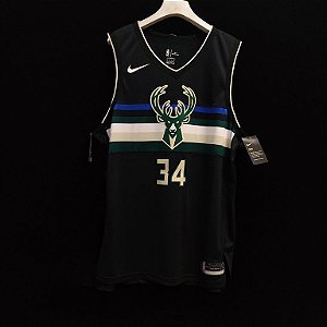 Camisa de Basquete Milwaukee Bucks versão jogador