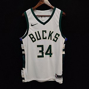 Camisa de Basquete Milwaukee Bucks versão jogador