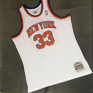 Camisa de Basquete New York Knicks 1985/86 Hardwood Classics M&N - 33 Patrick Ewing