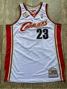 Camisa de Basquete Cleveland Cavaliers 2003/04 Bordado Denso Hardwood Classics M&N - 23 Lebron James