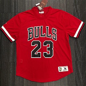 Camisa de Basquete com Mangas Chicago Bulls Hardwood Classics M&N - Michael Jordan 23