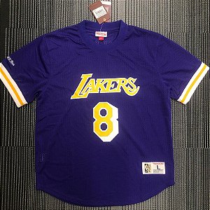 Camisa de Basquete com Mangas Los Angeles Lakers Hardwood Classics M&N - Kobe Bryant 8