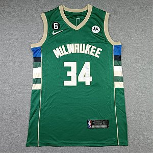 Camisa de Basquete Milwaukee Bucks 2023 - Antetokounmpo 34