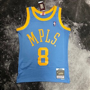Camisa de Basquete Los Angeles Lakers MPLS Hardwood Classics M&N Prensado a Quente - Kobe Bryant 8