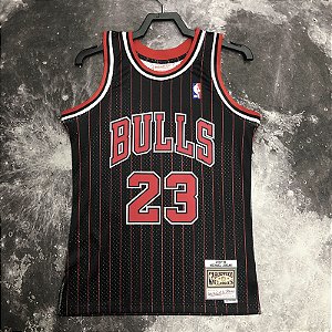 Camisa de Basquete Chicago Bulls 1995-96 Hardwood Classics M&N (Prensado a Quente) - 23 Michael Jordan