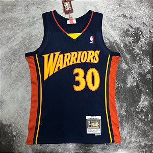 Camisa de Basquete Golden State Warriors 2009/10 Hardwood Classics M&N Prensado a Quente - 30 Stephen Curry