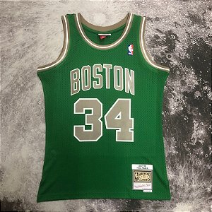 Camisa de Basquete Boston Celtics 2007-08 Hardwood Classics M&N (Prensado a Quente) - 34 Paul Pierce
