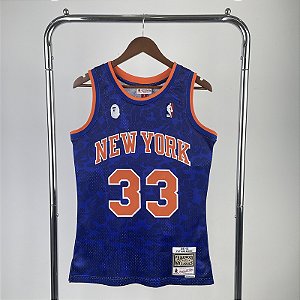 Camisa de Basquete Especial BAPE x New York Knicks - Patrick Ewing 33