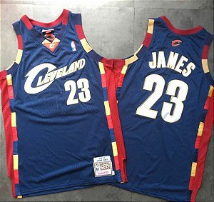 Camisa Cleveland Cavaliers Bordado Denso Hardwood  Classics M&N, 23 LeBron James