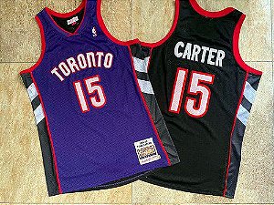 Camisas de Basquete Toronto Raptors "Slam Dunk" Hardwood Classics M&N - 15 Vince Carter, 1 McGrady