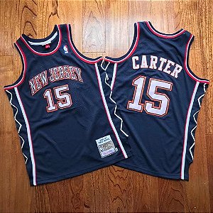 Camisa de Basquete New Jersey Nets Hardwood Classics M&N 2006/2007 - Vince Carter 15