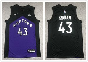 Camisa de Basquete Toronto Raptors Earned Edition 2021 - 7 Lowry, 43 Siakam, Vanvleet