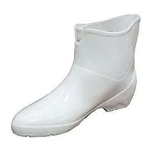Bota de PVC Pat Sebastiana Cano Curto Branca
