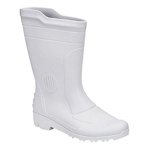 BOTA PEGA FORTE BRANCA CANO MEDIO No.37 COM MEIA