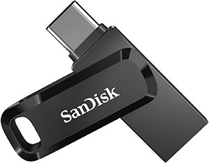 Pen Drive Sandisk 128GB Ultra Dual Drive Go Tipo-C USB 3.1 150MB/s para Android, PC, Mac e iPad Pro