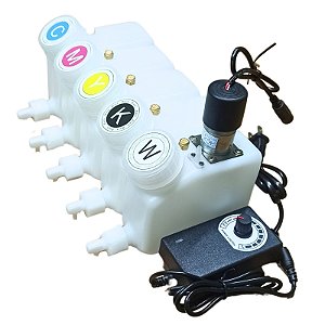 Kit Tanque de Tinta com Agitador 250ml - Bulk ink DTF