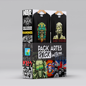 Pacote de Artes Rock Halftone