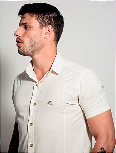 Camisa Manga Curta Linho Delux - Loja His - Loja His - Moda Masculina:  Camisas Polo, Camisetas, Bermudas e Calças