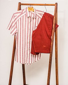 Camisa Manga Curta Listrada Verano Striped