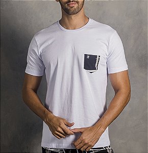 Camisa Mc Com Bolso Maxi - Loja His