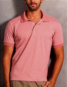 Camisa Polo MC com listra Miami - Loja His