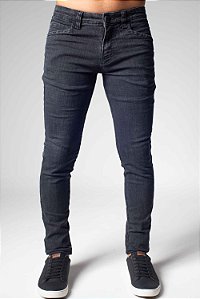 Calça Jeans Skinny Black - Loja His