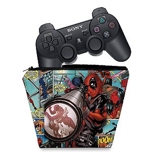 Capa PS3 Controle Case - Deadpool