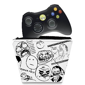 Capa Xbox 360 Controle Case - Memes