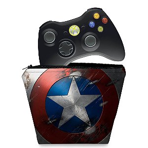 Capa Xbox 360 Controle Case - Capitão América