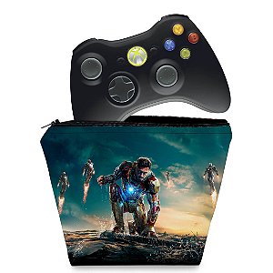 Capa Xbox 360 Controle Case - Homem De Ferro #a