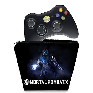 Capa Xbox 360 Controle Case - Mortal Kombat X Subzero