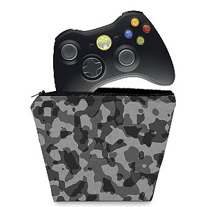 Capa Xbox 360 Controle Case - Camuflagem Cinza