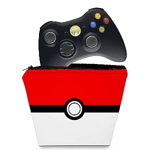 Capa Xbox 360 Controle Case - Pokemon Pokebola