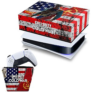 KIT PS5 Capa e Case Controle - Call Of Duty Cold War