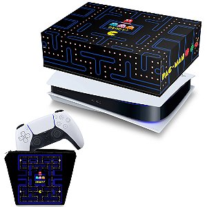 KIT PS5 Capa e Case Controle - Pac Man