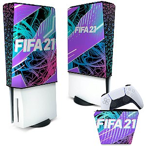 KIT Capa PS5 e Case Controle - FIFA 21