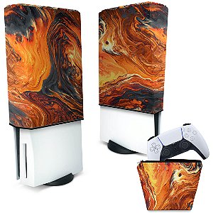 KIT Capa PS5 Fat e Case Controle - Abstrato #95