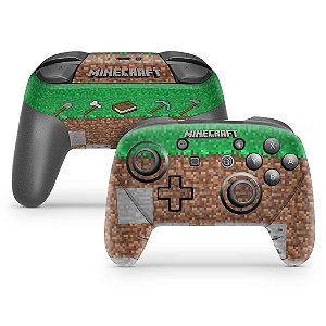 Nintendo Switch Pro Controle Skin - Minecraft