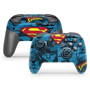 Nintendo Switch Pro Controle Skin - Superman Comics