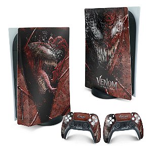 PS5 Fat Skin - Venom Tempo de Carnificina