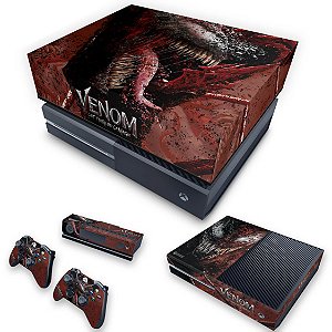 KIT Xbox One Fat Skin e Capa Anti Poeira - Venom Tempo de Carnificina