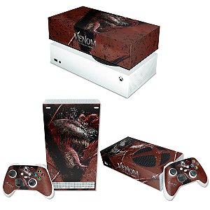 KIT Xbox Series S Skin e Capa Anti Poeira - Venom Tempo de Carnificina