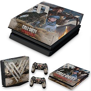 KIT PS4 Slim Skin e Capa Anti Poeira - Call of Duty Vanguard