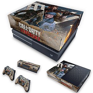 KIT Xbox One Fat Skin e Capa Anti Poeira - Call of Duty Vanguard