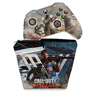 KIT Capa Case e Skin Xbox One Slim X Controle - Call of Duty Vanguard