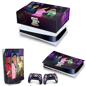 KIT PS5 Capa Anti Poeira e Skin - GTA The Trilogy