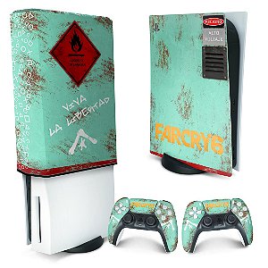 KIT PS5 Skin e Capa Anti Poeira - Far Cry 6