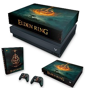 KIT Xbox One X Skin e Capa Anti Poeira - Elden Ring